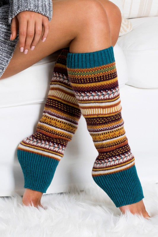 Short Fairisle Leg Warmers - Leg Warmers