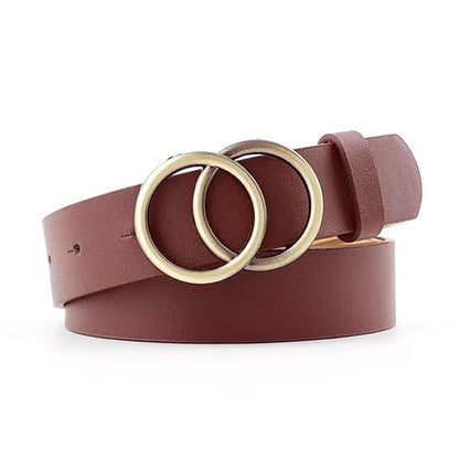 Vegan Leather Double O-Ring Belt | Trendy Belts Outfit Idea for Women by Ro + Ivy | Elevated Basics, Modern Comfort & Style