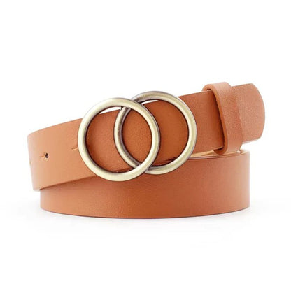 Vegan Leather Double O-Ring Belt | Trendy Belts Outfit Idea for Women by Ro + Ivy | Elevated Basics, Modern Comfort & Style