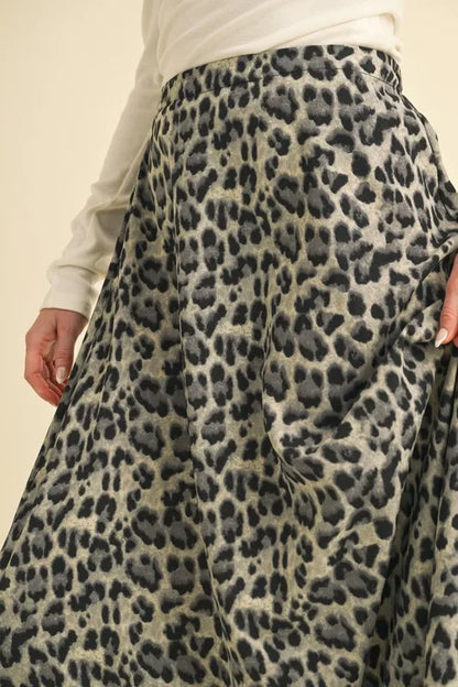 Leopard Midi Skirt | Trendy Skirts Outfit Idea for Women by Ro + Ivy | Elevated Basics, Modern Comfort & Style