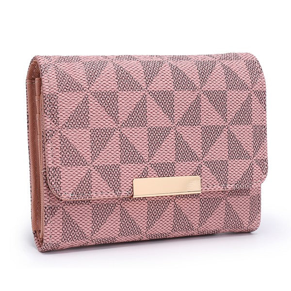 Pink one Monogram Tri-fold Wallet | Trendy Wallets Outfit Idea for Women by Ro + Ivy | Elevated Basics, Modern Comfort & Style