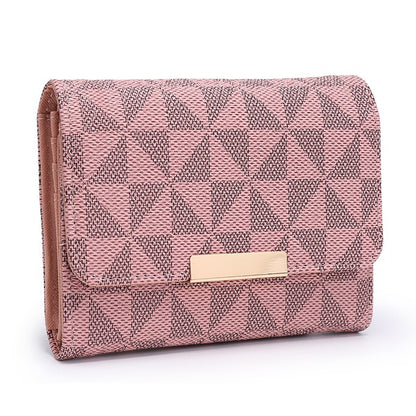 Pink one Monogram Tri-fold Wallet | Trendy Wallets Outfit Idea for Women by Ro + Ivy | Elevated Basics, Modern Comfort & Style