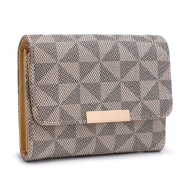 TAUPE one Monogram Tri-fold Wallet | Trendy Wallets Outfit Idea for Women by Ro + Ivy | Elevated Basics, Modern Comfort & Style
