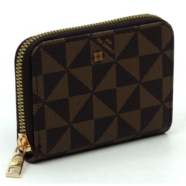 COFFEE TAN one Monogrammed Accordion CM Card Holder Wallet | Trendy Wallets Outfit Idea for Women by Ro + Ivy | Elevated Basics, Modern Comfort & Style