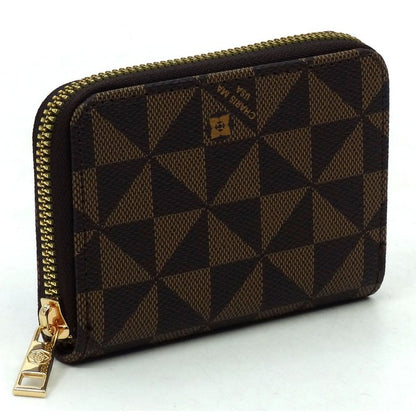 COFFEE TAN one Monogrammed Accordion CM Card Holder Wallet | Trendy Wallets Outfit Idea for Women by Ro + Ivy | Elevated Basics, Modern Comfort & Style