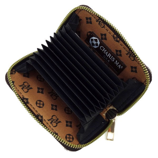 Monogrammed Accordion CM Card Holder Wallet | Trendy Wallets Outfit Idea for Women by Ro + Ivy | Elevated Basics, Modern Comfort & Style