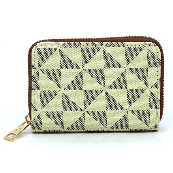 IVORY TAN one Monogrammed Accordion CM Card Holder Wallet | Trendy Wallets Outfit Idea for Women by Ro + Ivy | Elevated Basics, Modern Comfort & Style