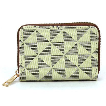 IVORY TAN one Monogrammed Accordion CM Card Holder Wallet | Trendy Wallets Outfit Idea for Women by Ro + Ivy | Elevated Basics, Modern Comfort & Style