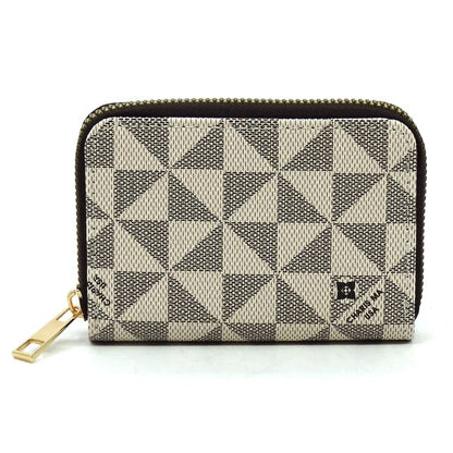 TAUPE COFFEE one Monogrammed Accordion CM Card Holder Wallet | Trendy Wallets Outfit Idea for Women by Ro + Ivy | Elevated Basics, Modern Comfort & Style