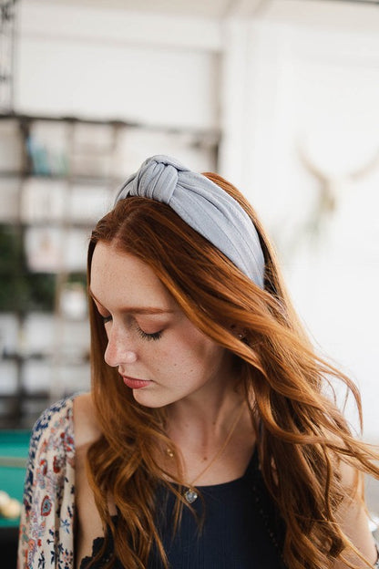 Wide Stripe Topknot Headband - Ro + Ivy