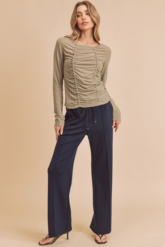 Phoebe Soft Stretch Ankle-Length Lounge Pants - Ro + Ivy