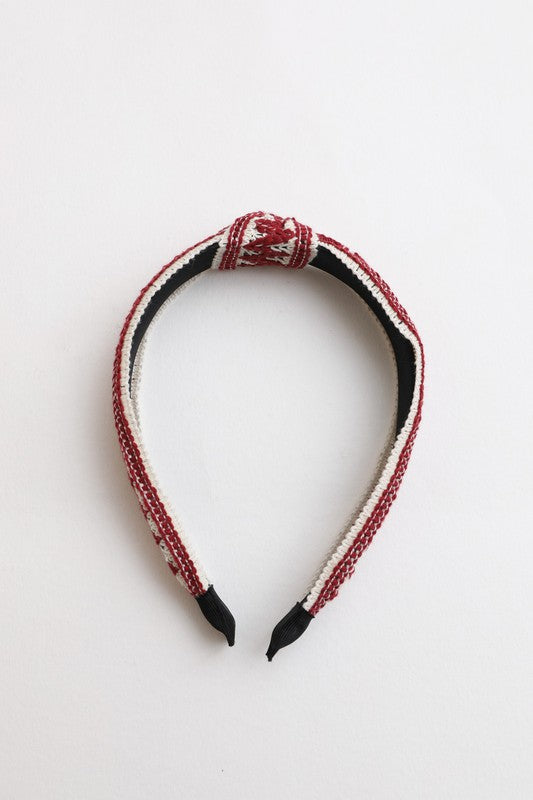 Boho Stitched Knotted Headband - Ro + Ivy