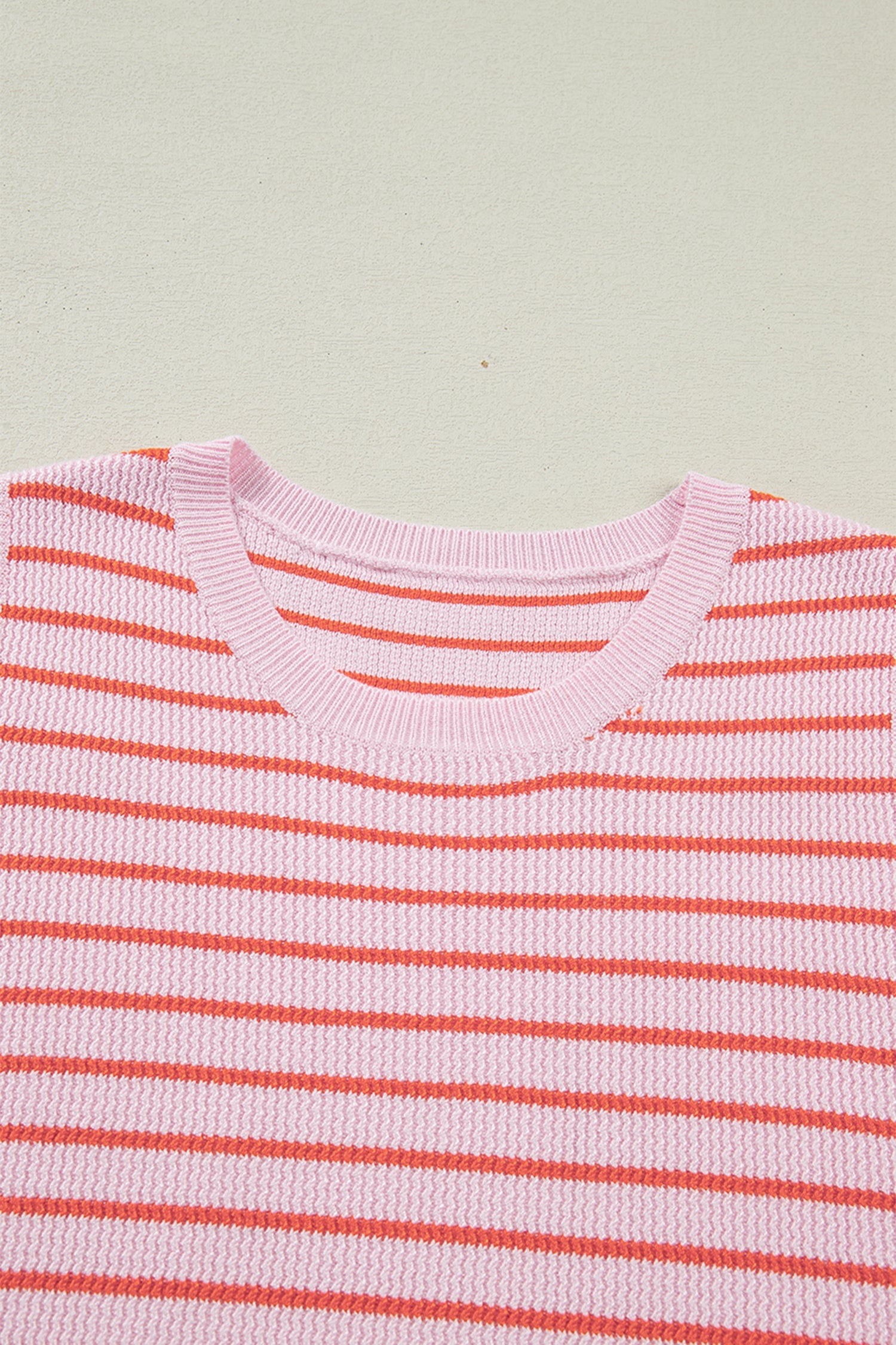 Lightweight Striped Knit Sleeveless Tank Sweater Vest — Breathable Casual Everyday Style - Sweater Vests