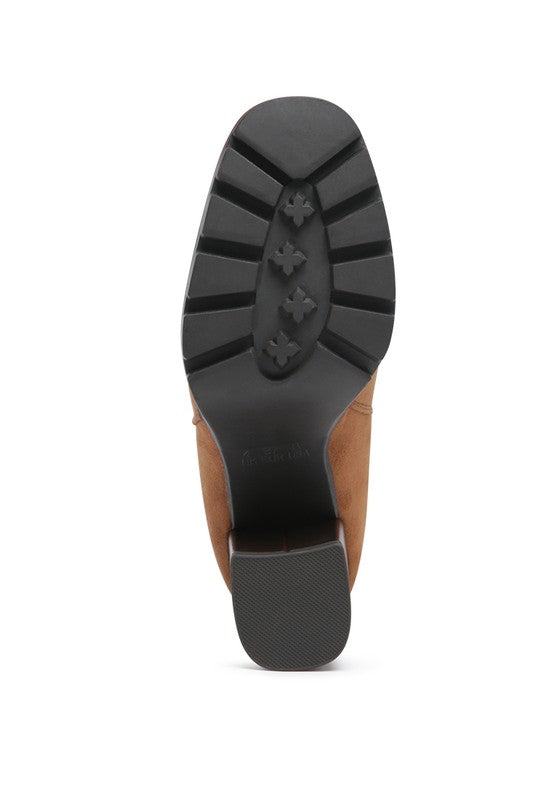 Sonia Block Heel Boots | Trendy Boots Outfit Idea for Women by Ro + Ivy | Elevated Basics, Modern Comfort & Style