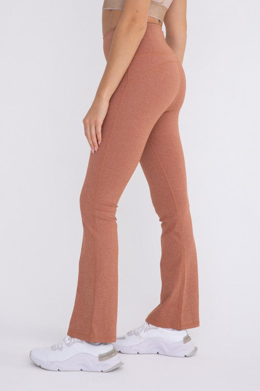 High-Waisted Flare Leggings - Ro + Ivy