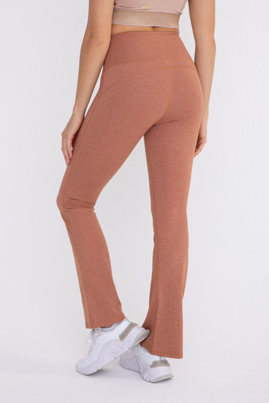 High-Waisted Flare Leggings - Ro + Ivy