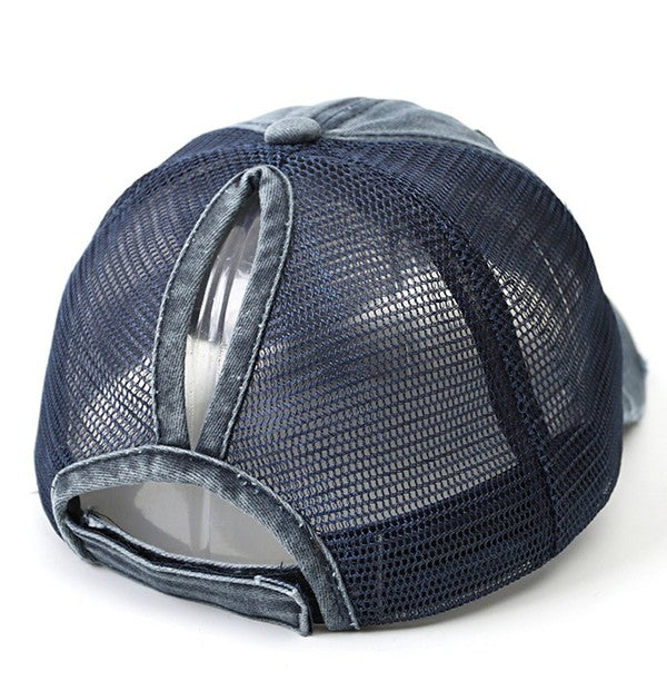 Embroidered "Mama" Messy Bun Trucker Hat | Trendy Trucker Hats Outfit Idea for Women by Ro + Ivy | Elevated Basics, Modern Comfort & Style