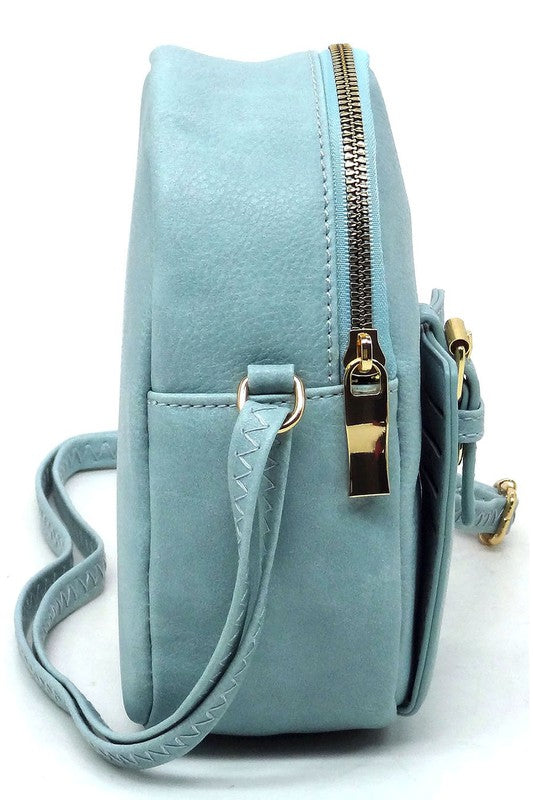 Mini Buckle Crossbody Bag | Trendy Crossbody Bags Outfit Idea for Women by Ro + Ivy | Elevated Basics, Modern Comfort & Style