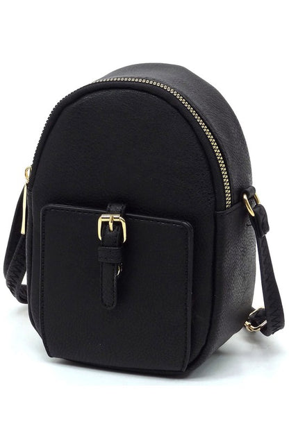 BLACK one Mini Buckle Crossbody Bag | Trendy Crossbody Bags Outfit Idea for Women by Ro + Ivy | Elevated Basics, Modern Comfort & Style