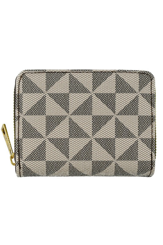 TAUPE COFFEE one Vegan Leather Monogram Accordion Bi-fold Wallet | Trendy Wallets Outfit Idea for Women by Ro + Ivy | Elevated Basics, Modern Comfort & Style