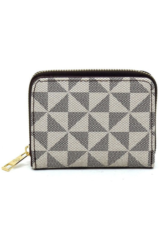 Faux Vegan Leather Monogram Accordion Bi-fold Wallet | Trendy Wallets Outfit Idea for Women by Ro + Ivy | Elevated Basics, Modern Comfort & Style