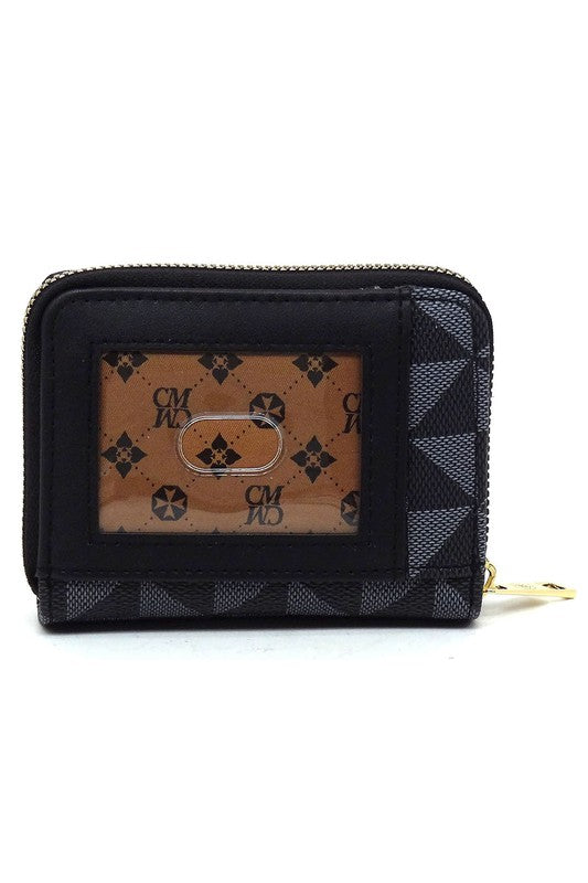 Faux Vegan Leather Monogram Accordion Bi-fold Wallet | Trendy Wallets Outfit Idea for Women by Ro + Ivy | Elevated Basics, Modern Comfort & Style