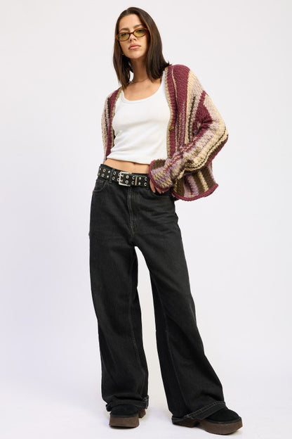 Soft Color Mixed Button Up Cardigan | Trendy Cardigans Outfit Idea for Women by Ro + Ivy | Elevated Basics, Modern Comfort & Style