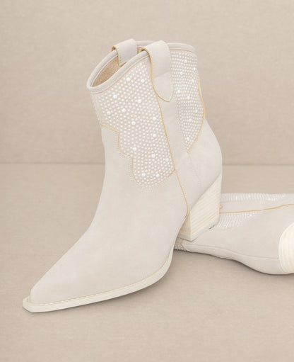 Pearl Studded Western Boots - A Luxe Twist on Classic Style - Ro + Ivy