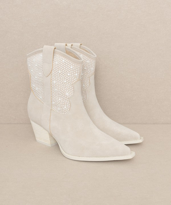 Pearl Studded Western Boots - A Luxe Twist on Classic Style - Ro + Ivy