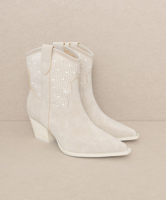 Pearl Studded Western Boots - A Luxe Twist on Classic Style - Ro + Ivy