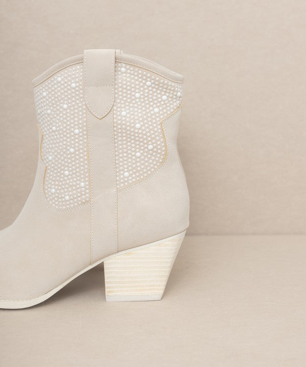 Pearl Studded Western Boots - A Luxe Twist on Classic Style - Ro + Ivy