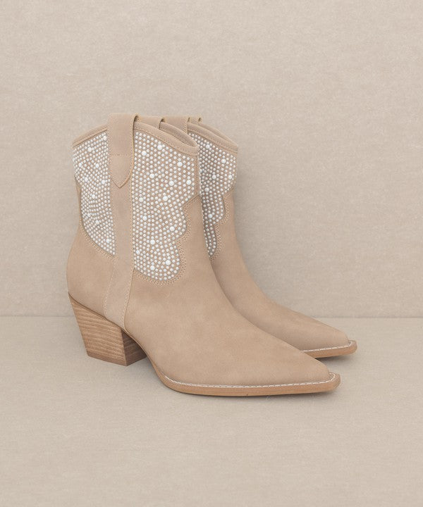 Pearl Studded Western Boots - A Luxe Twist on Classic Style - Ro + Ivy