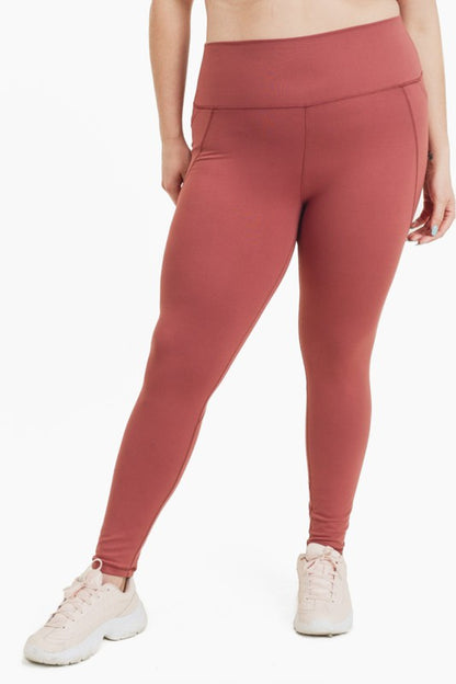 Curvy Tapered Band Essential High-Waist Leggings - Ro + Ivy