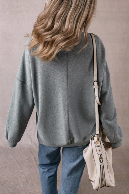 Rorivina Drop Shoulder Oversized Sweatshirt | Trendy Outfit Idea for Women by Ro + Ivy | Elevated Basics, Modern Comfort & Style