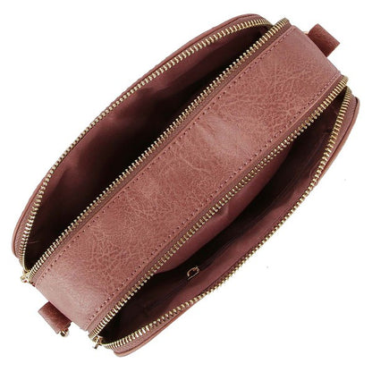 Decorative Stitch Rectangular Crossbody Bag | Trendy Crossbody Bags Outfit Idea for Women by Ro + Ivy | Elevated Basics, Modern Comfort & Style