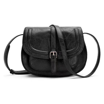 Vegan Leather Foldover Crossbody Bag with Buckle Accent | Trendy Crossbody Bags Outfit Idea for Women by Ro + Ivy | Elevated Basics, Modern Comfort & Style