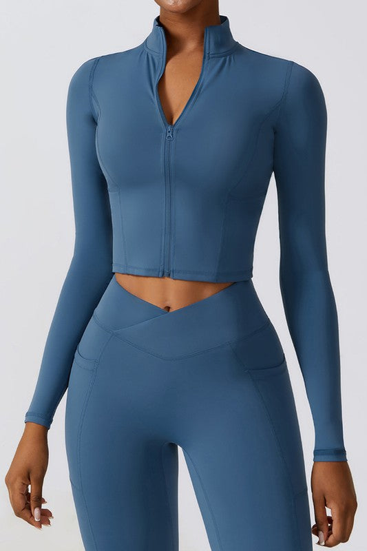 Quick-Drying Long Sleeve Active Sports Top - Ro + Ivy