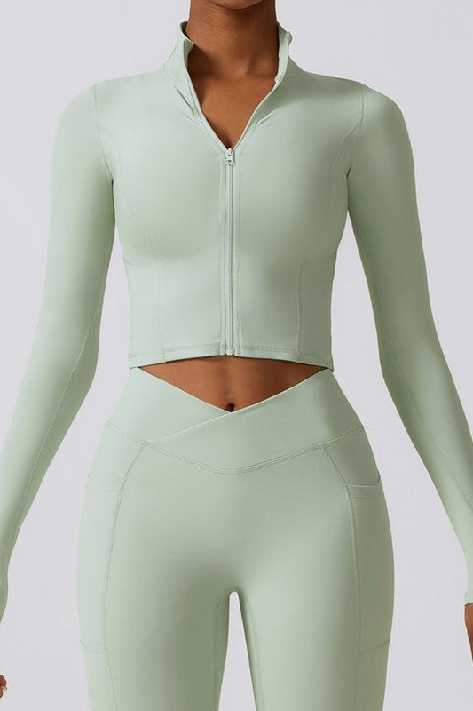 Quick-Drying Long Sleeve Active Sports Top - Ro + Ivy