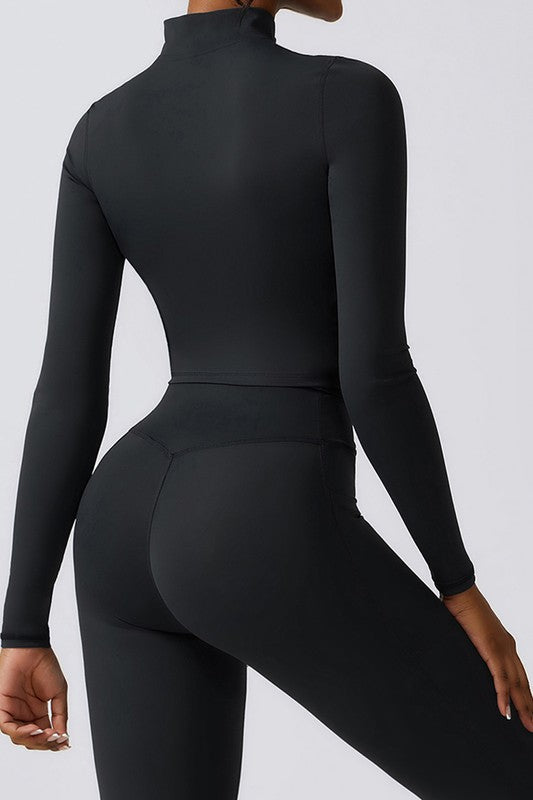 Quick-Drying Long Sleeve Active Sports Top - Ro + Ivy