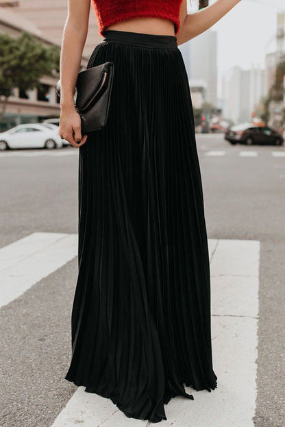 Elegant Pleated Maxi Skirt | Trendy Skirts Outfit Idea for Women by Ro + Ivy | Elevated Basics, Modern Comfort & Style