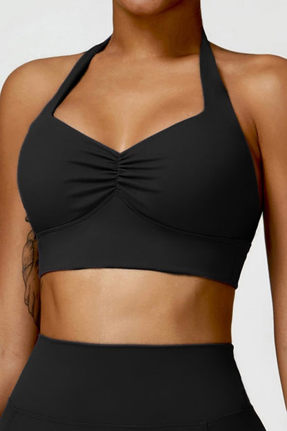 Quick-Drying Halter Yoga Sports Bra - Ro + Ivy