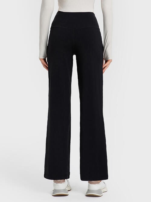 Ella Active Wide-Leg Pants with Pockets - Ro + Ivy