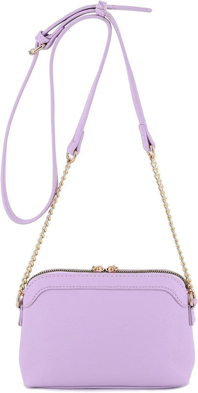 Tassel Small Crossbody Bag with Chain Strap | Trendy Crossbody Bags Outfit Idea for Women by Ro + Ivy | Elevated Basics, Modern Comfort & Style