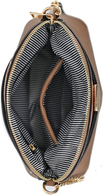 Paisley Accent Small Dome Crossbody Bag | Trendy Crossbody Bags Outfit Idea for Women by Ro + Ivy | Elevated Basics, Modern Comfort & Style