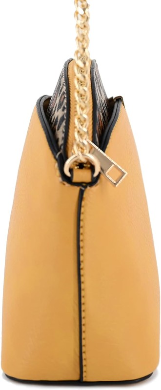 Leopard Accent Small Dome Crossbody Bag | Trendy Crossbody Bags Outfit Idea for Women by Ro + Ivy | Elevated Basics, Modern Comfort & Style