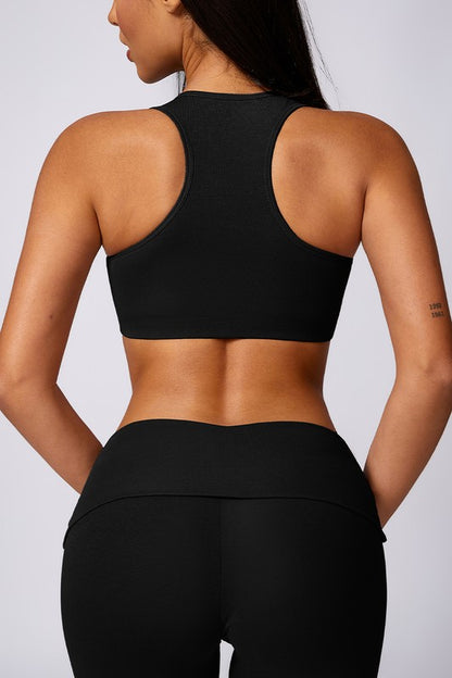 Beautiful Back Running Tight Yoga Sport Bra - Ro + Ivy