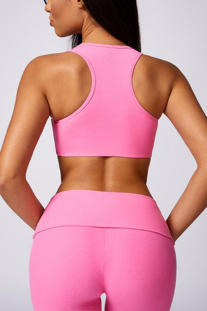 Beautiful Back Running Tight Yoga Sport Bra - Ro + Ivy