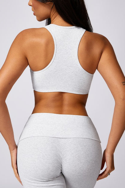 Beautiful Back Running Tight Yoga Sport Bra - Ro + Ivy