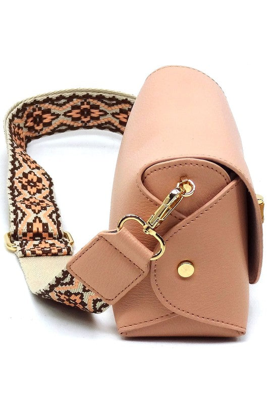 Faux Leather Twist Lock Flap Crossbody Bag | Trendy Crossbody Bags Outfit Idea for Women by Ro + Ivy | Elevated Basics, Modern Comfort & Style