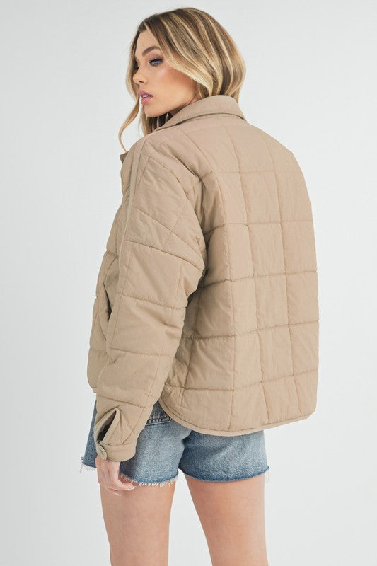 Quilted Puffer Jacket - Ro + Ivy